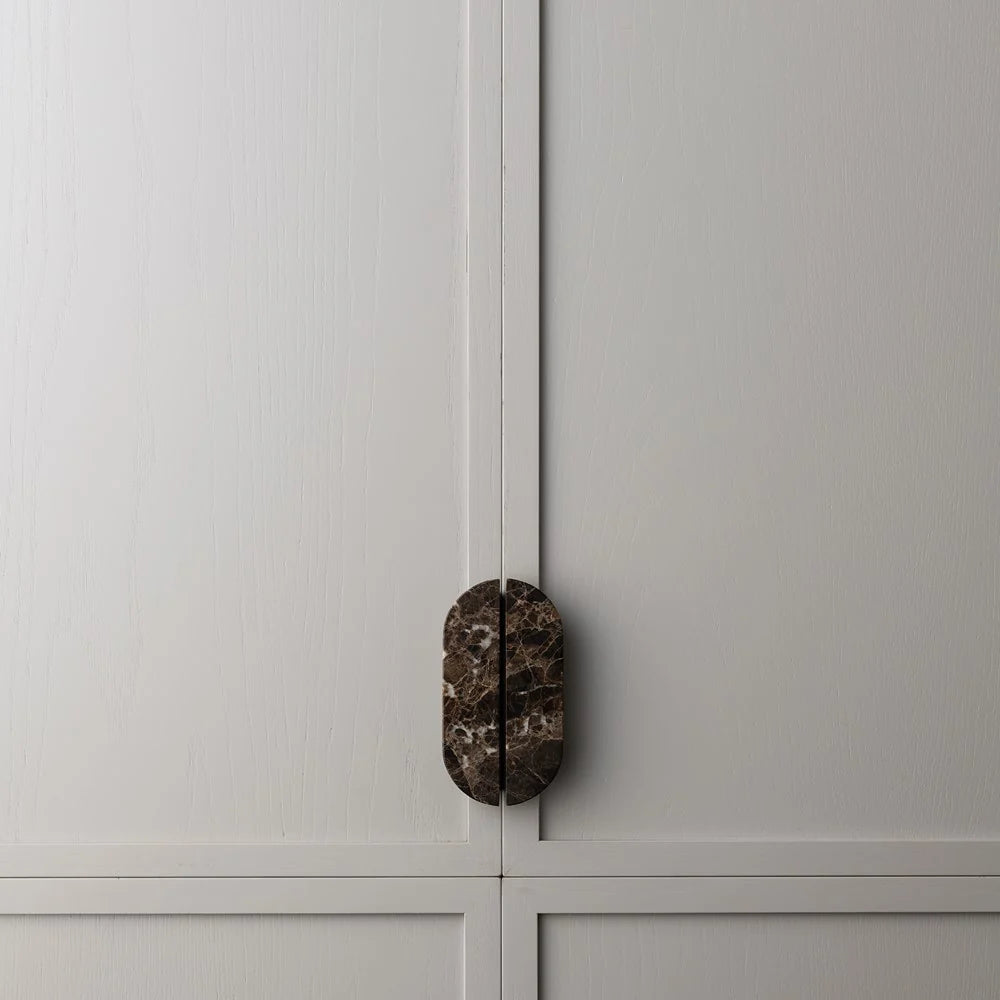 Emperador Marble Small Dot Handle [Pair]