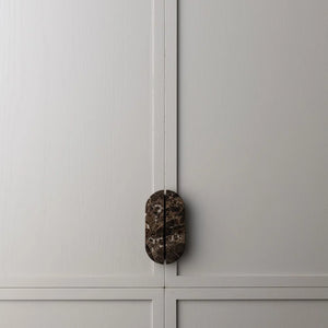 Emperador Marble Small Dot Handle [Pair]