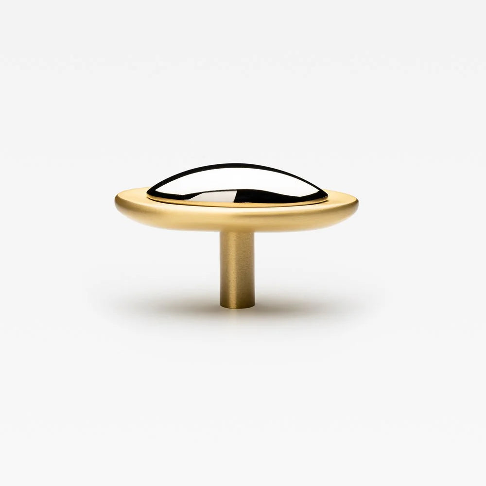 Duet Split Finish Cabinet Knob