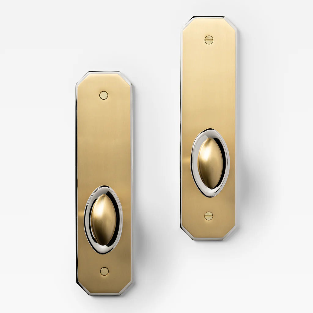 Duet Split Finish Door Knob Set