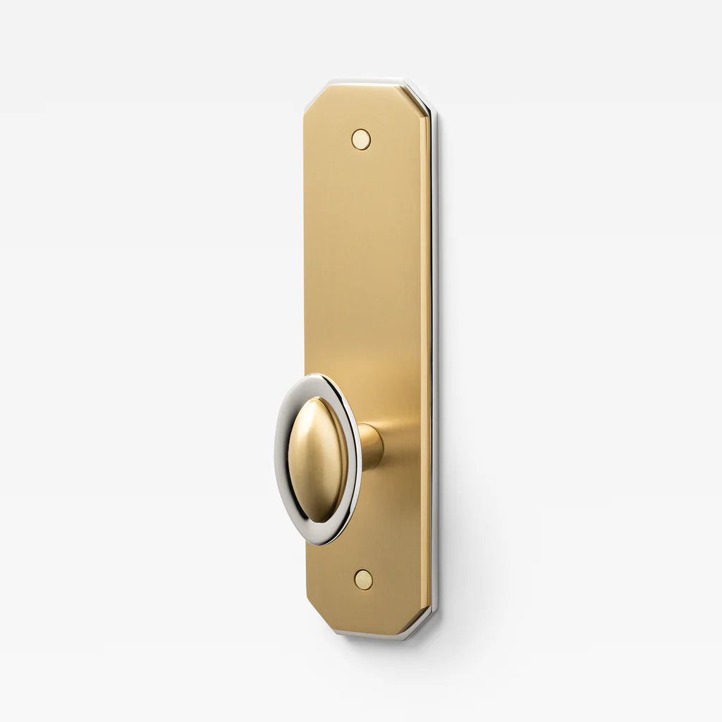 Duet Split Finish Door Knob Set