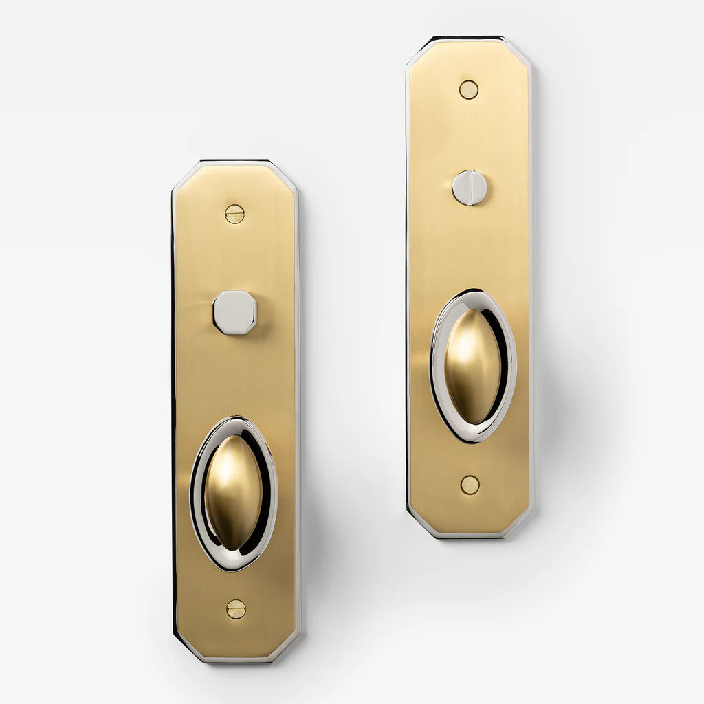Duet Split Finish Door Knob Set