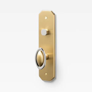 Duet Split Finish Door Knob Set