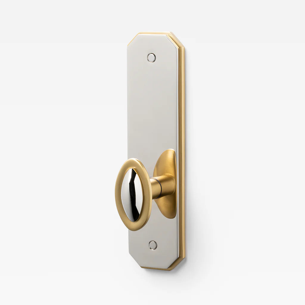 Duet Split Finish Door Knob Set