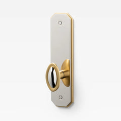 Duet Split Finish Door Knob Set