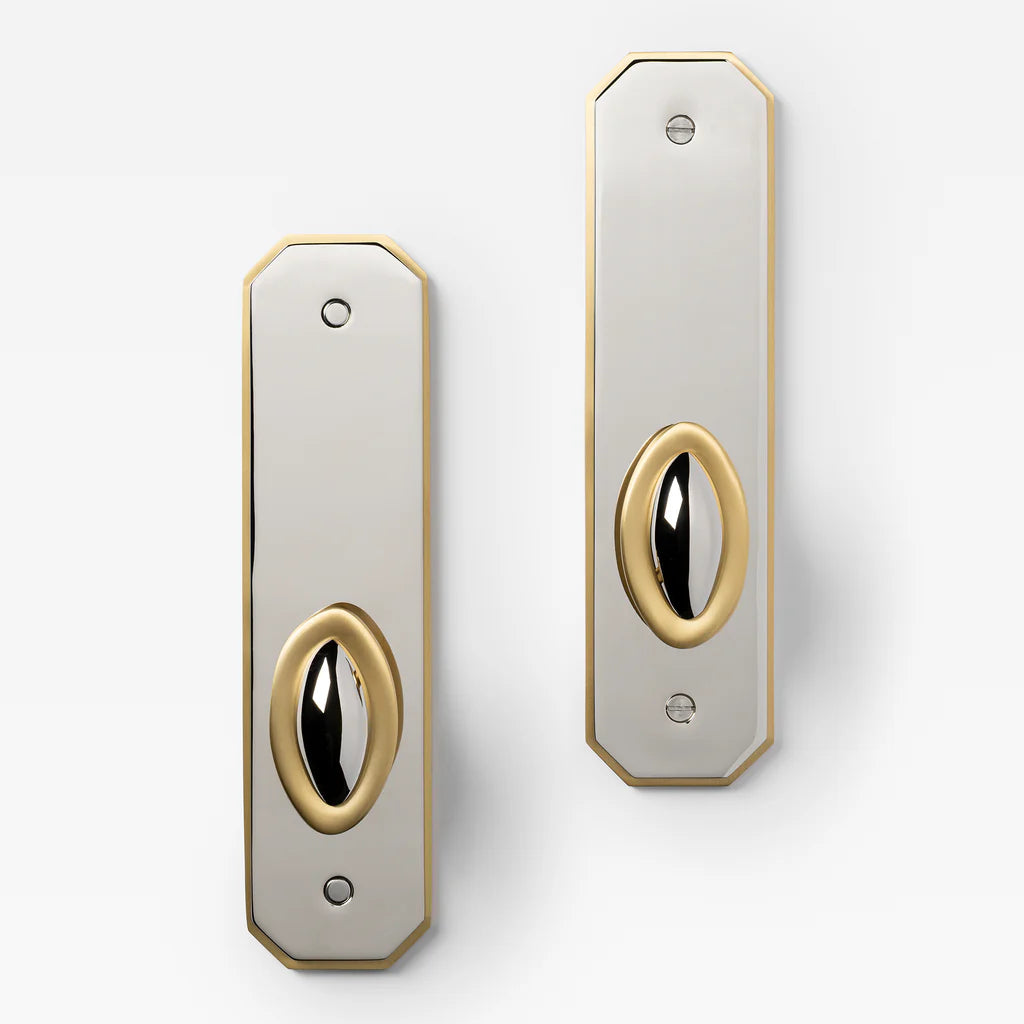 Duet Split Finish Door Knob Set