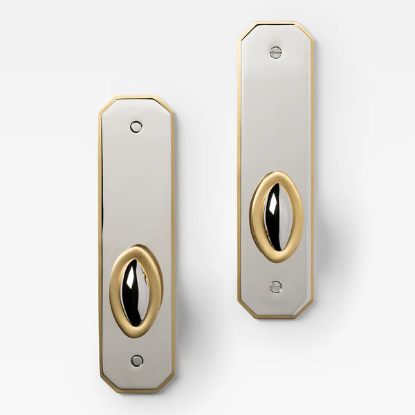 Duet Split Finish Door Knob Set