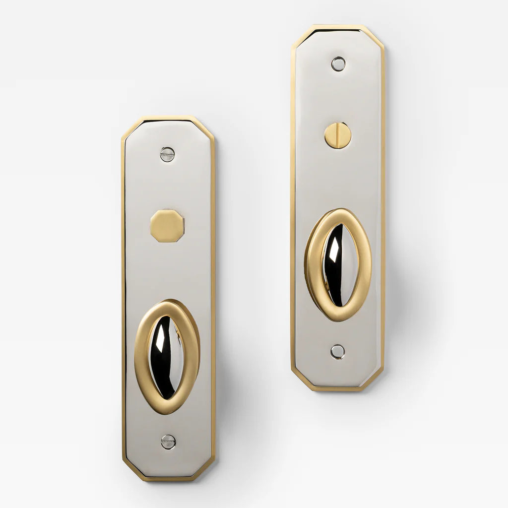 Duet Split Finish Door Knob Set