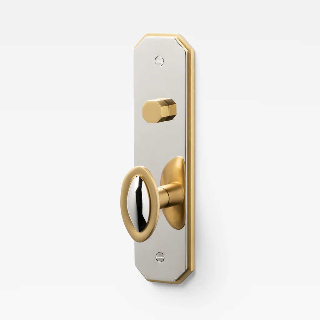 Duet Split Finish Door Knob Set