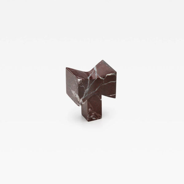 Forma Rosso Marble Cabinet Knob