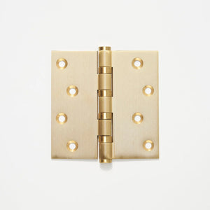 Lo & Co Solid Brass Ball Bearing Square Corner Hinge