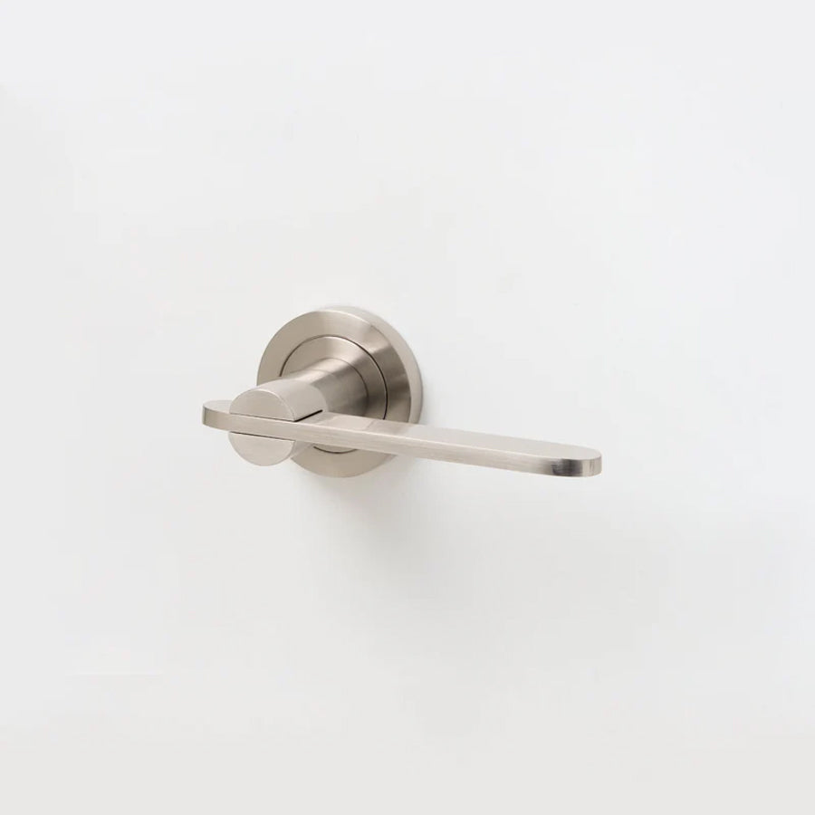 Lever Border Intersect Solid Brass Door Lever