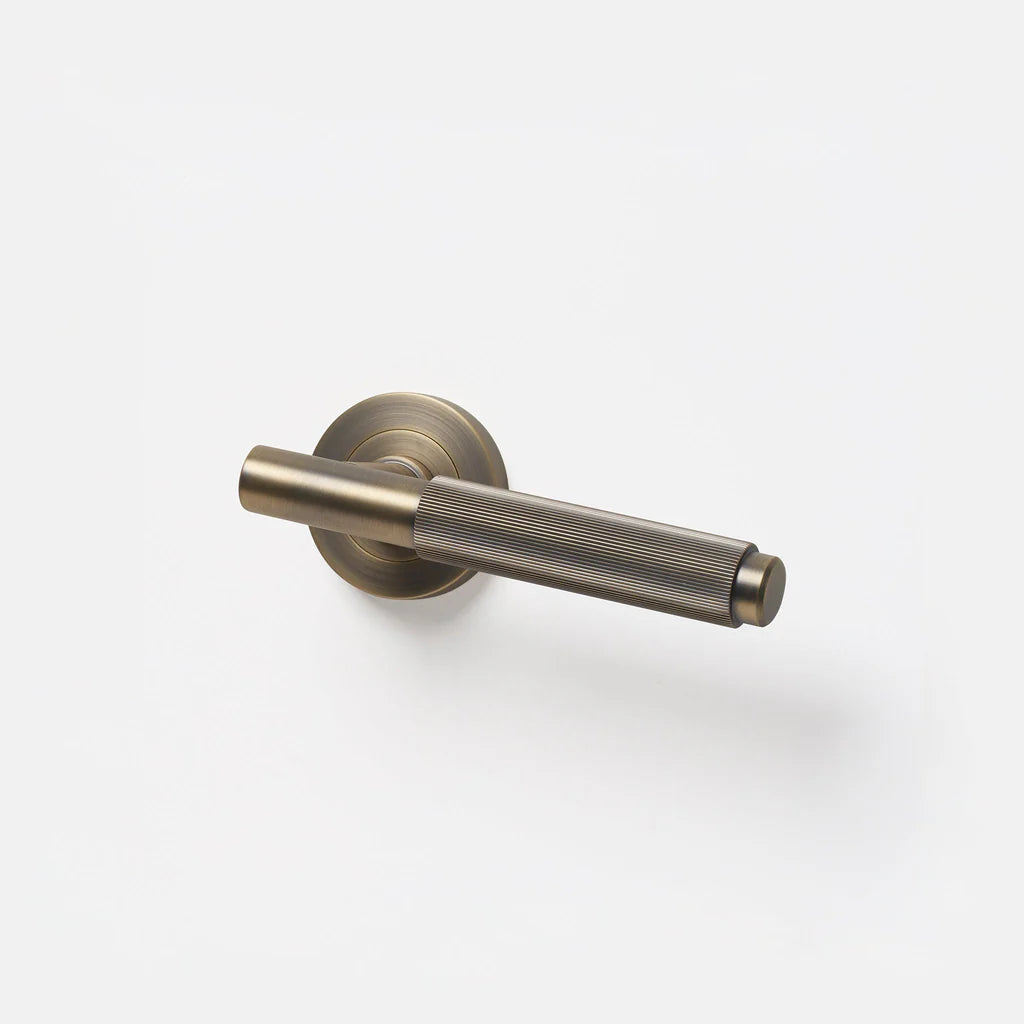 Linear Solid Brass Door Lever