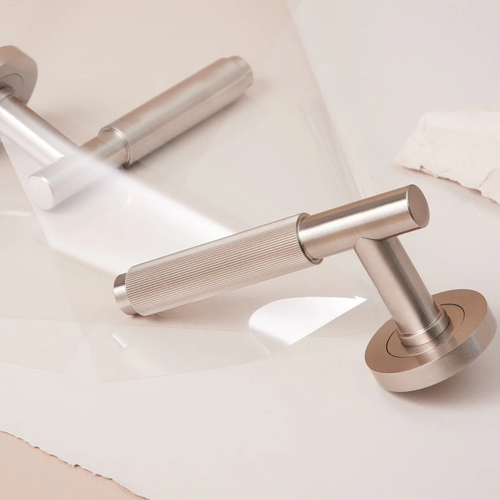 Linear Solid Brass Door Lever