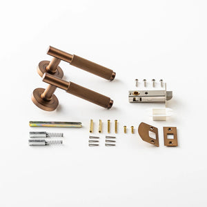 Linear Solid Brass Door Lever