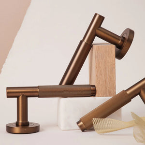 Linear Solid Brass Door Lever