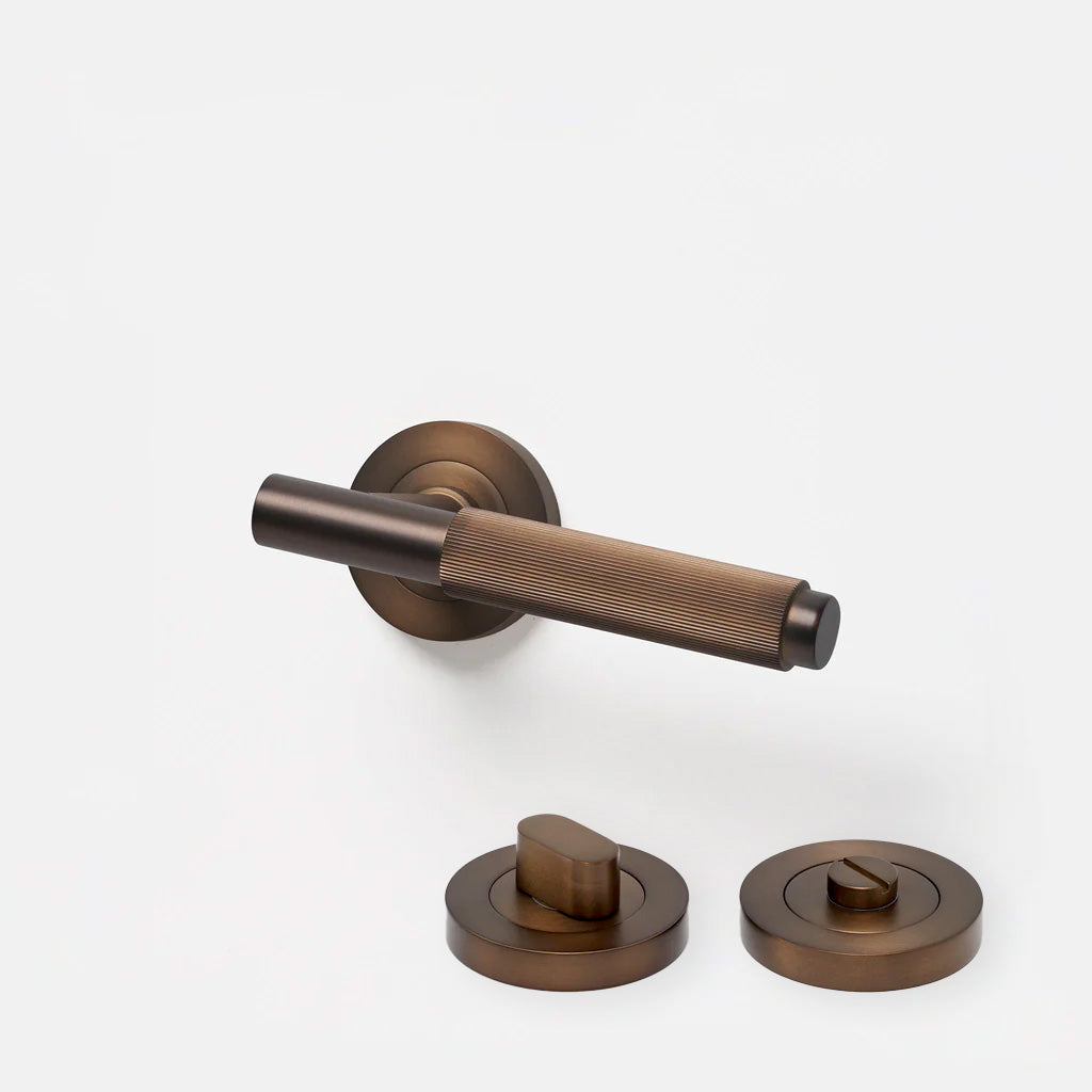 Linear Solid Brass Door Lever