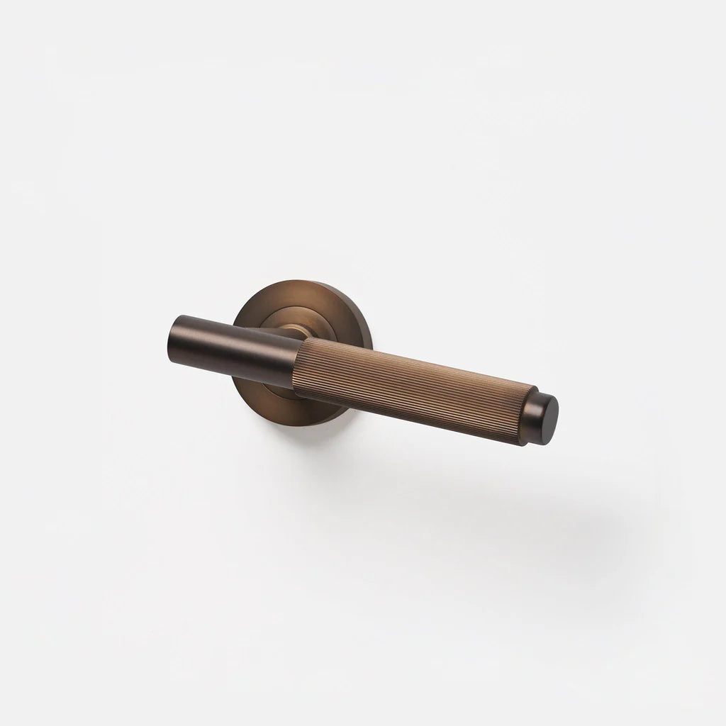 Linear Solid Brass Door Lever