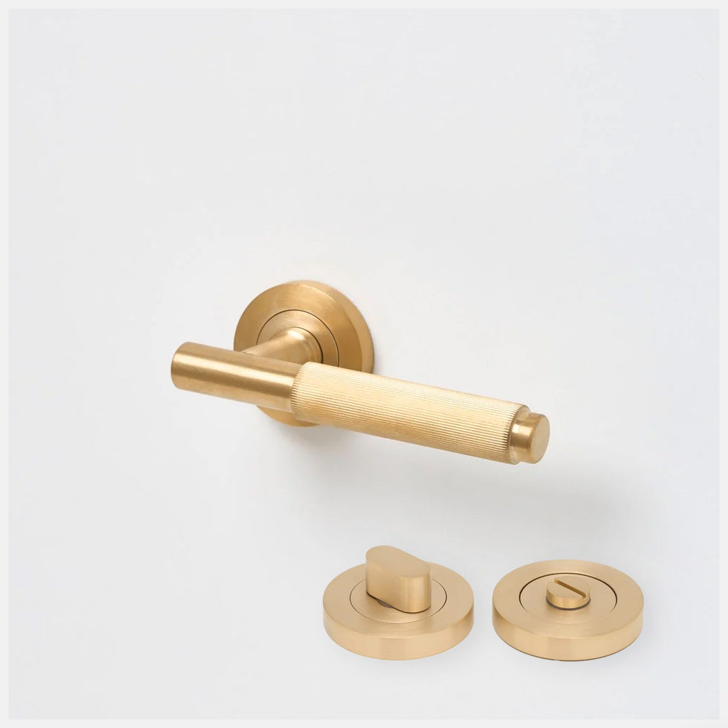 Linear Solid Brass Door Lever