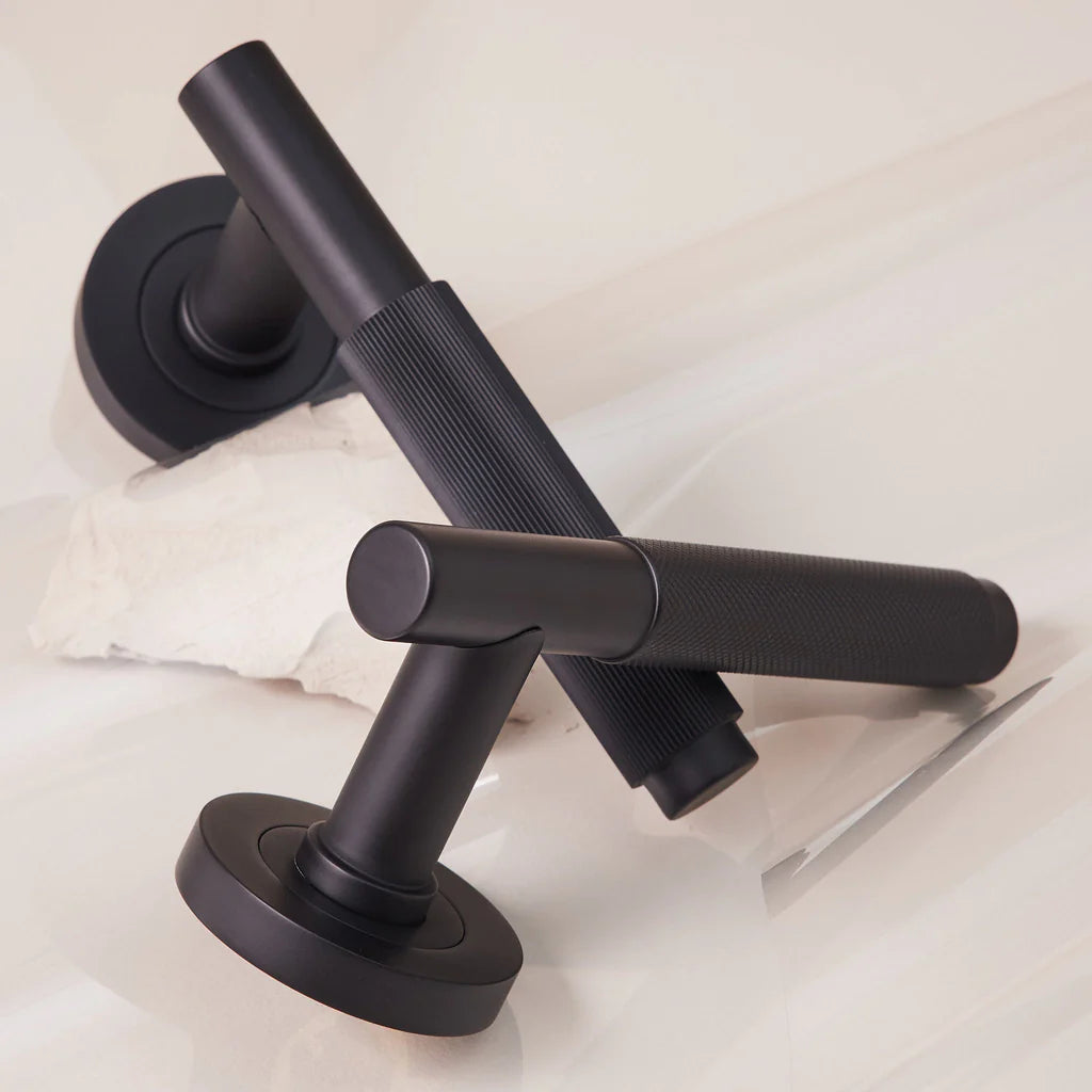 Linear Solid Brass Door Lever