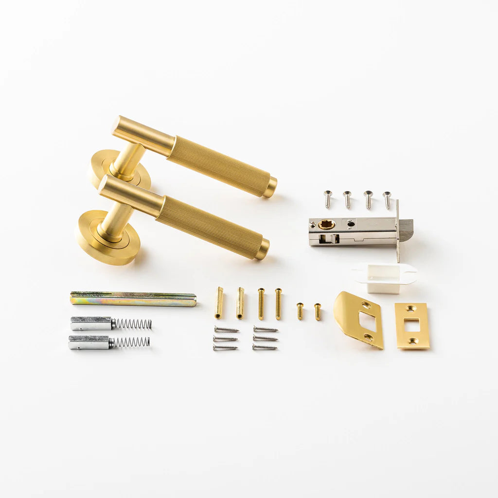 Linear Solid Brass Door Lever
