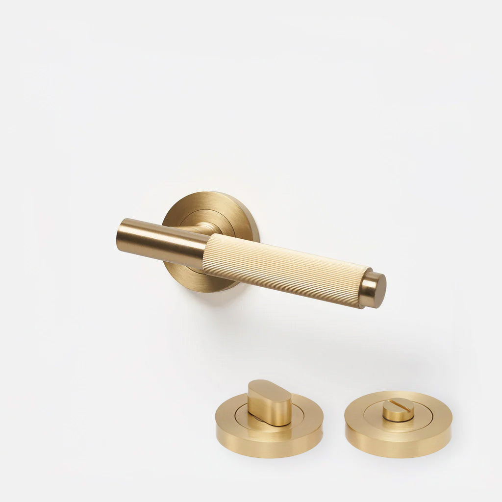 Linear Solid Brass Door Lever
