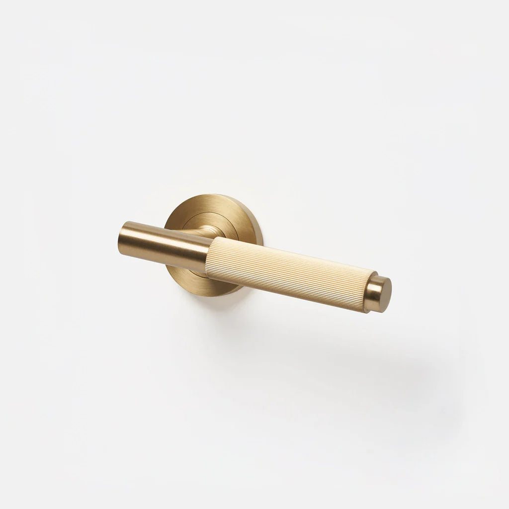Linear Solid Brass Door Lever
