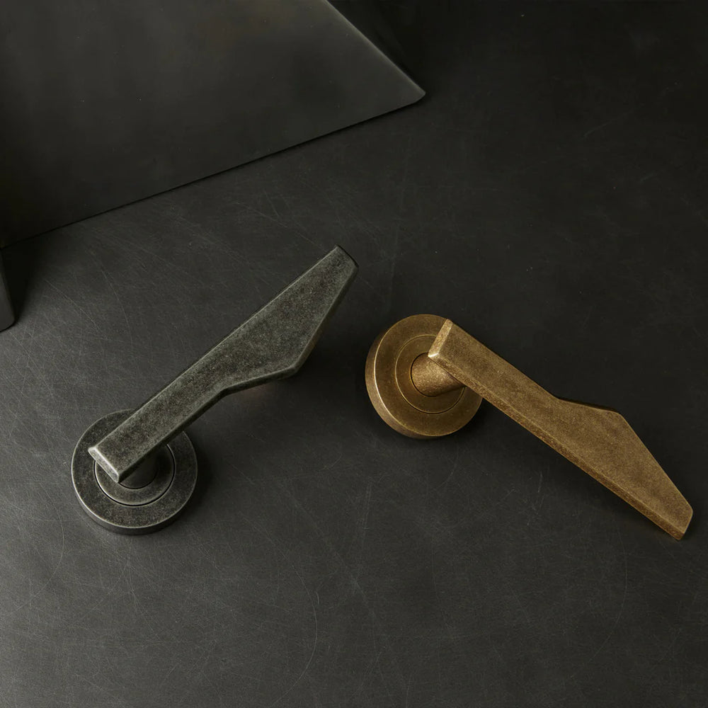 Outline C Solid Brass Door Lever
