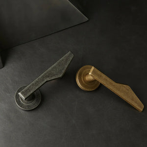Outline C Solid Brass Door Lever