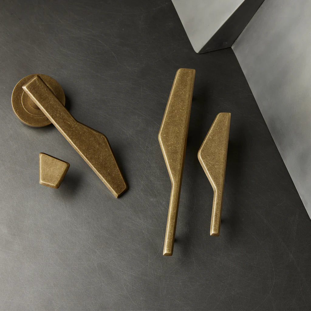 Outline C Solid Brass Door Lever