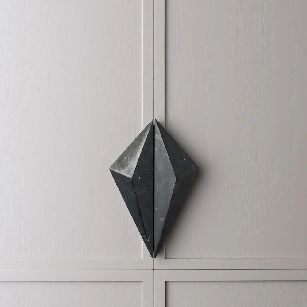 Prism Marble Cabinet Handle Black