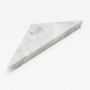 Carrara Marble Prism Cabinet Handle [PAIR]