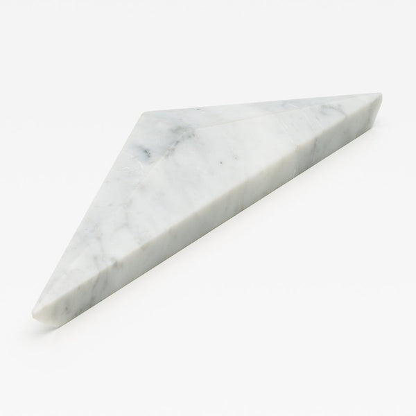 Carrara Marble Prism Cabinet Handle [PAIR]