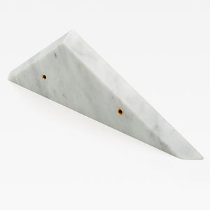 Carrara Marble Prism Cabinet Handle [PAIR]