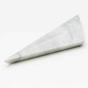 Carrara Marble Prism Cabinet Handle [PAIR]