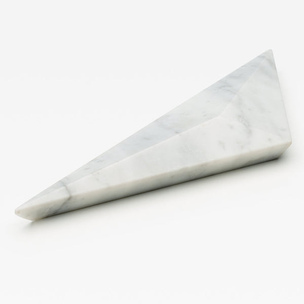 Carrara Marble Prism Cabinet Handle [PAIR]