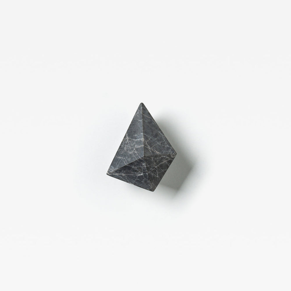 Tundra Grey Marble Prism Cabinet Knob
