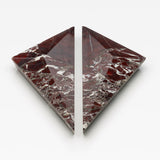 Prism Marble Cabinet Handle Rosso