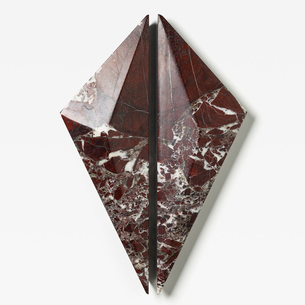 Prism Marble Cabinet Handle Rosso