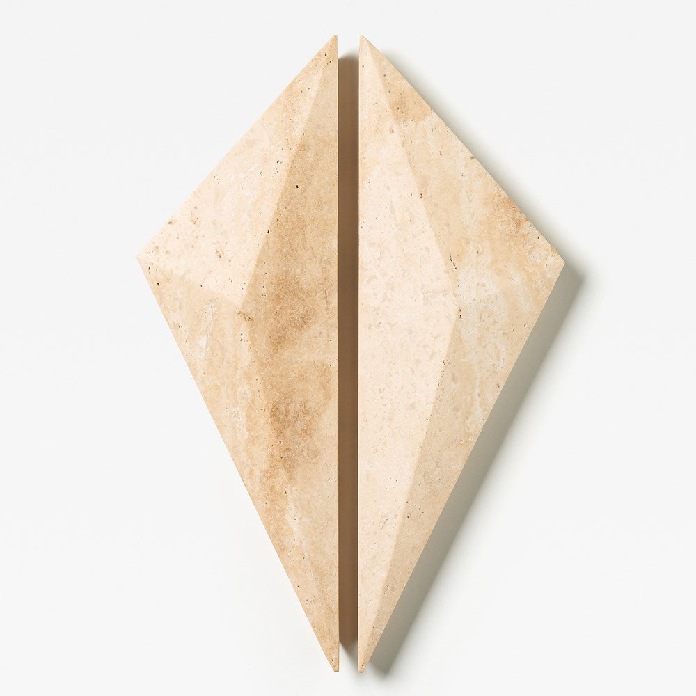 Prism Marble Cabinet Handle Travertine [PAIR]