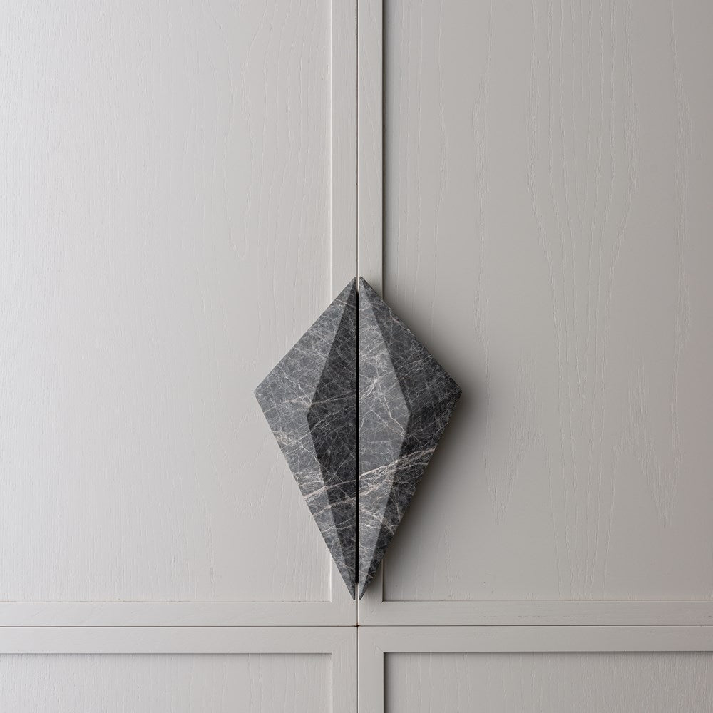 Prism Marble Cabinet Handle Tundra Grey [PAIR]