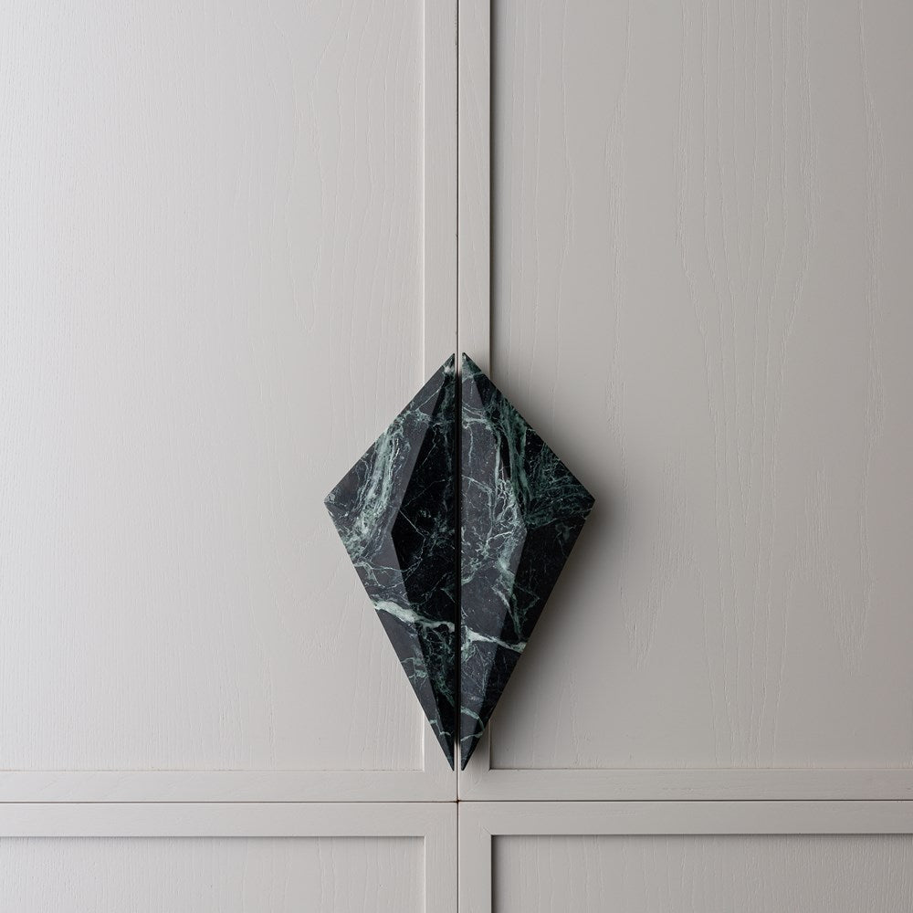 Prism Marble Cabinet Handle Verde