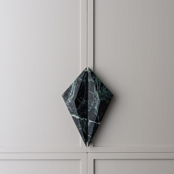 Verde Marble Prism Cabinet Handle [PAIR]