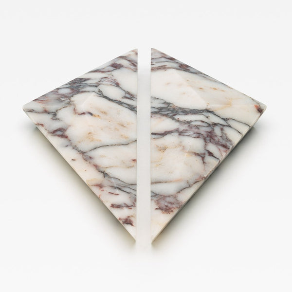 Viola Marble Prism Cabinet Handle [PAIR]