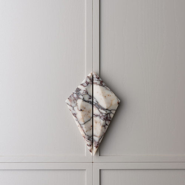 Viola Marble Prism Cabinet Handle [PAIR]