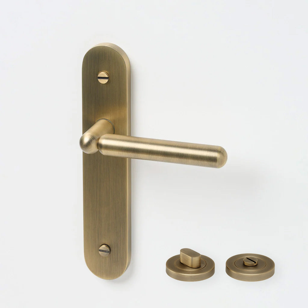 Tubby Solid Brass Door Lever Set