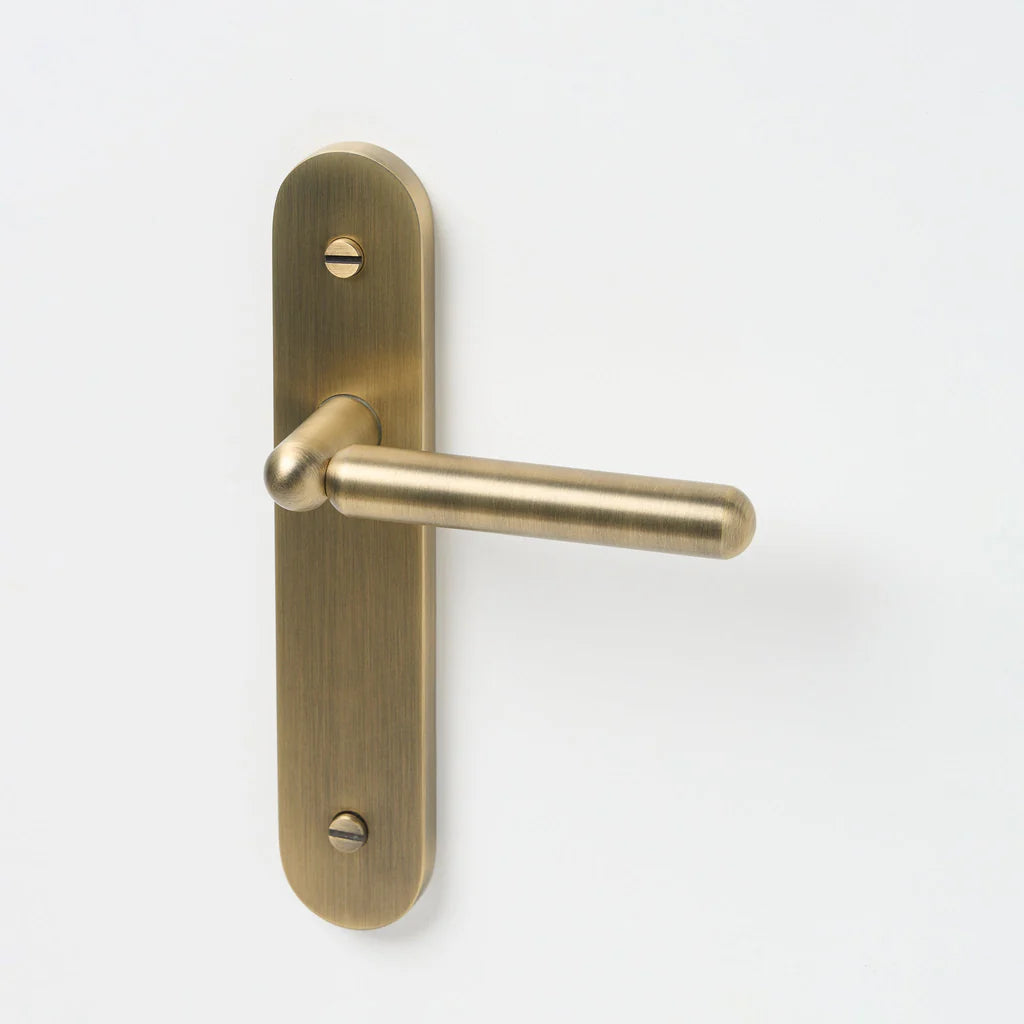 Tubby Solid Brass Door Lever Set