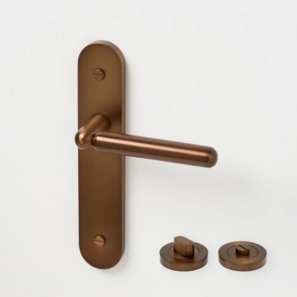 Tubby Solid Brass Door Lever Set