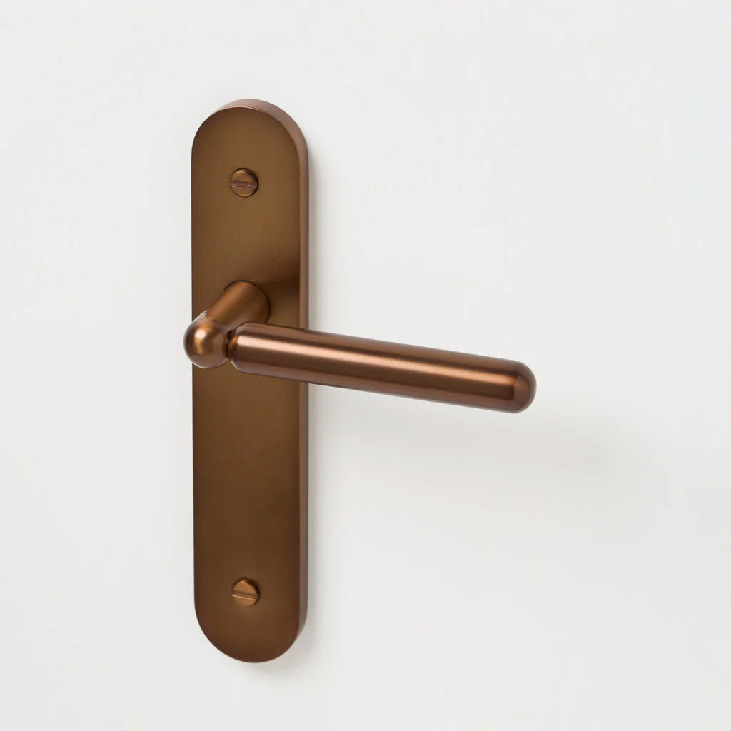 Tubby Solid Brass Door Lever Set