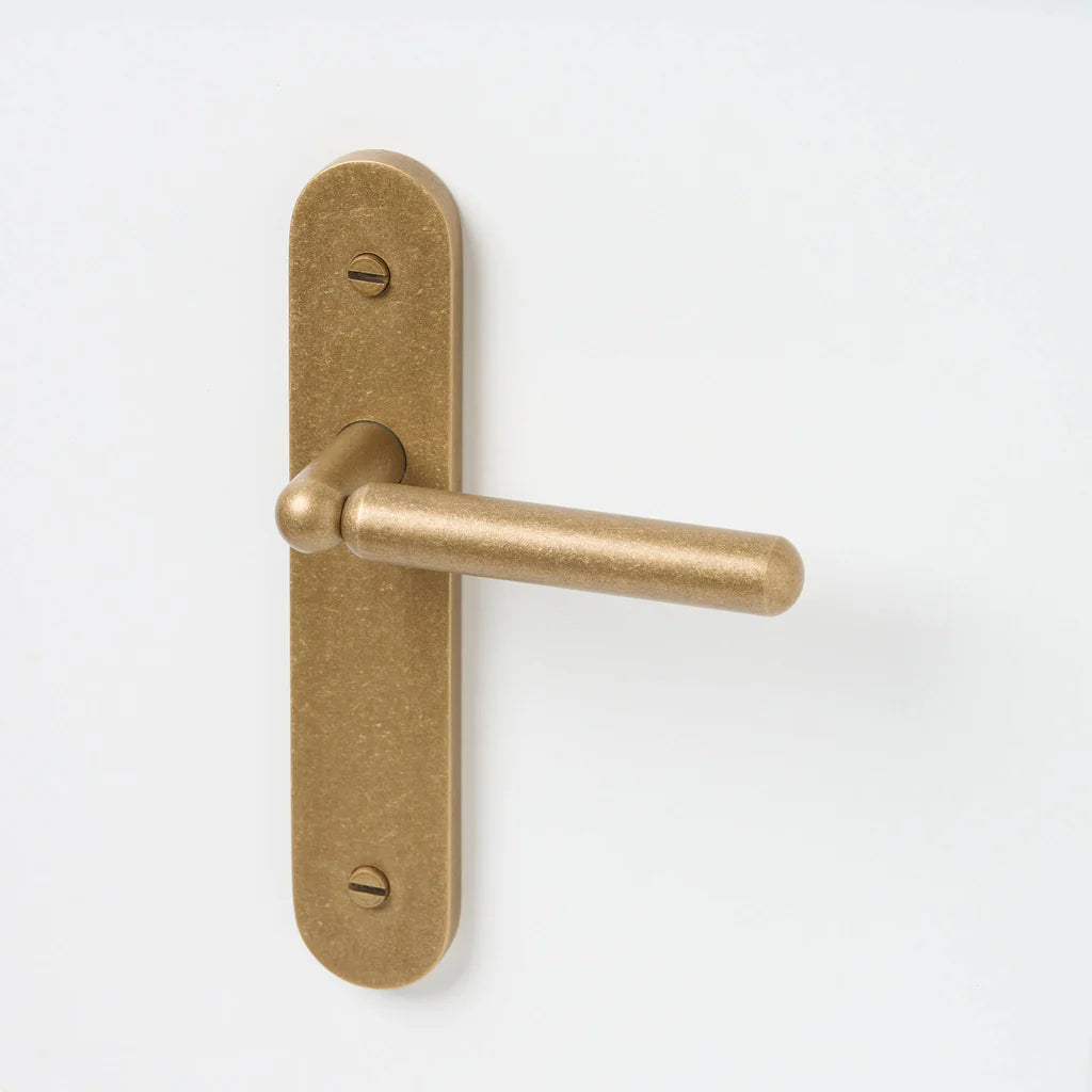 Tubby Solid Brass Door Lever Set